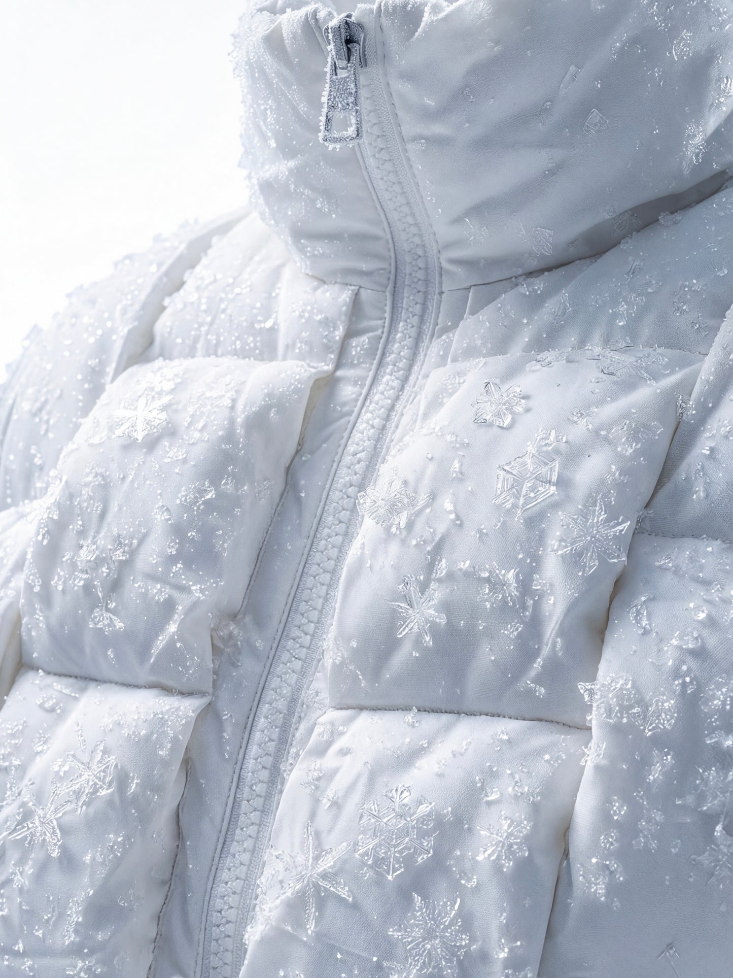 Pixel Power Puff Jacke Weiss