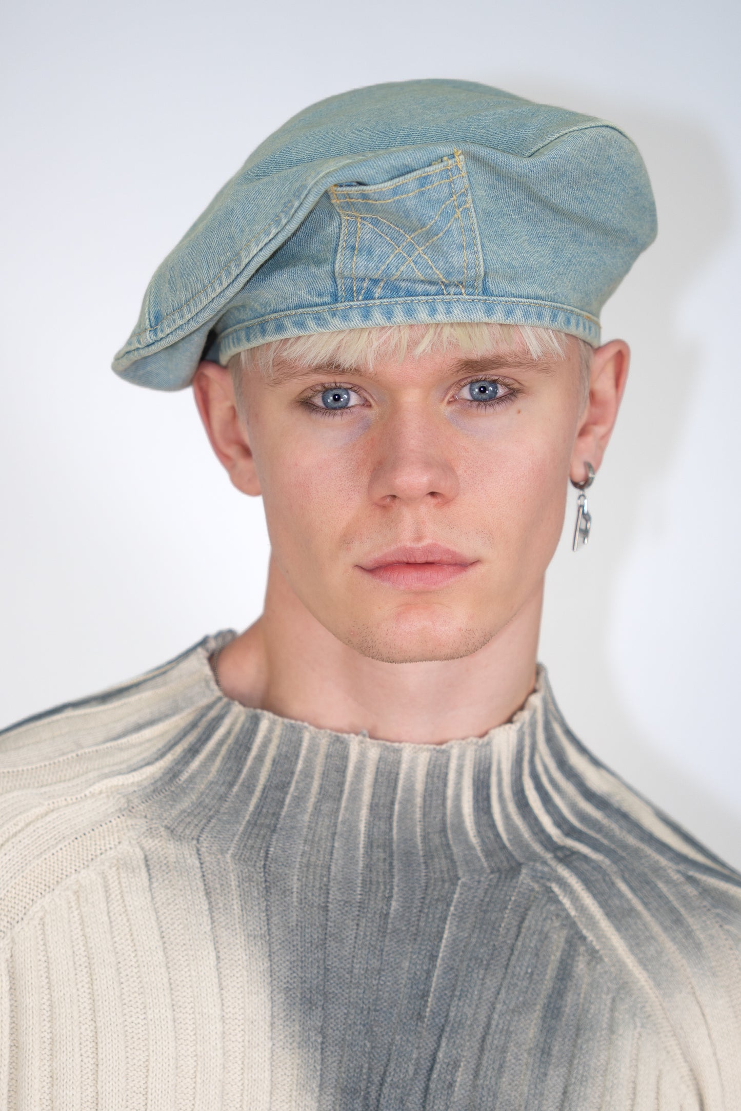 Französische Jeans Mütze