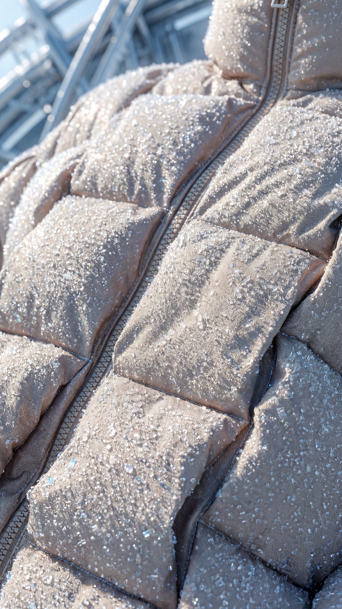 Pixel Power Puff Jacke Champange