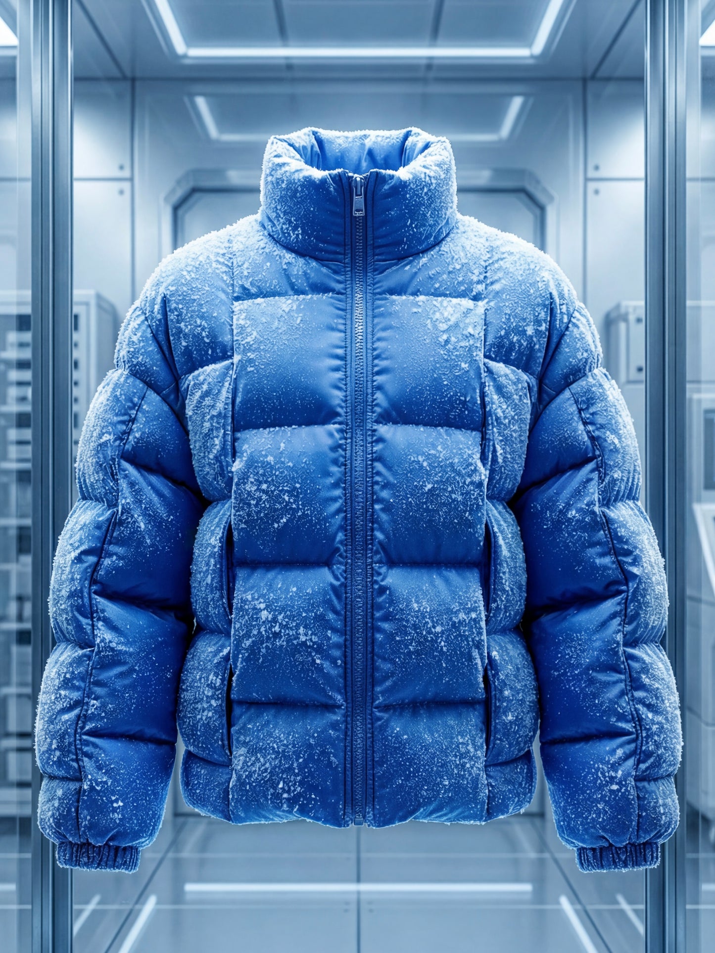 Pixel Power Puff Jacke Blau