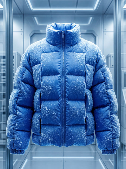 Pixel Power Puff Jacke Blau