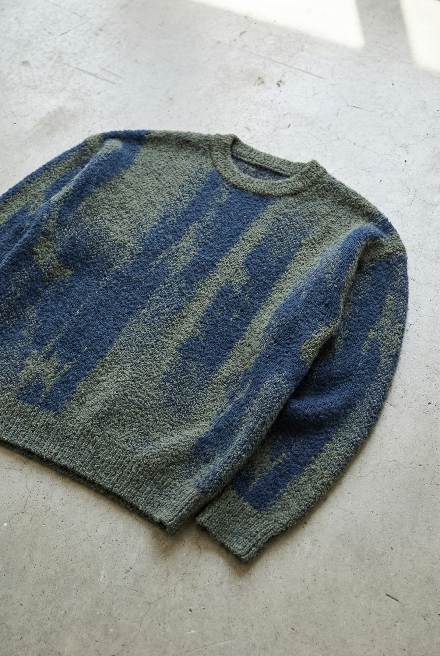 Ex©Industry KnitRib Sweater Matcha Blueberry