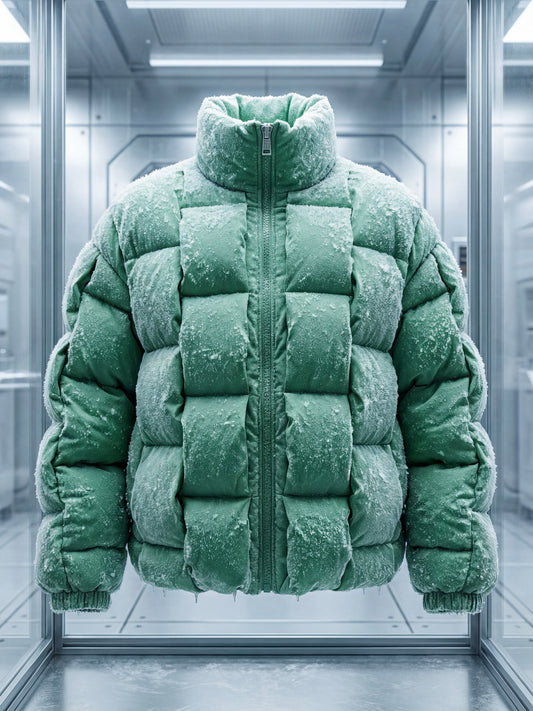 Pixel Power Puff Jacke Grün