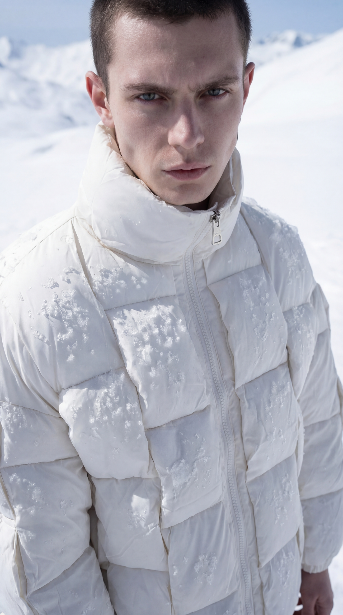 Pixel Power Puff Jacke Weiss