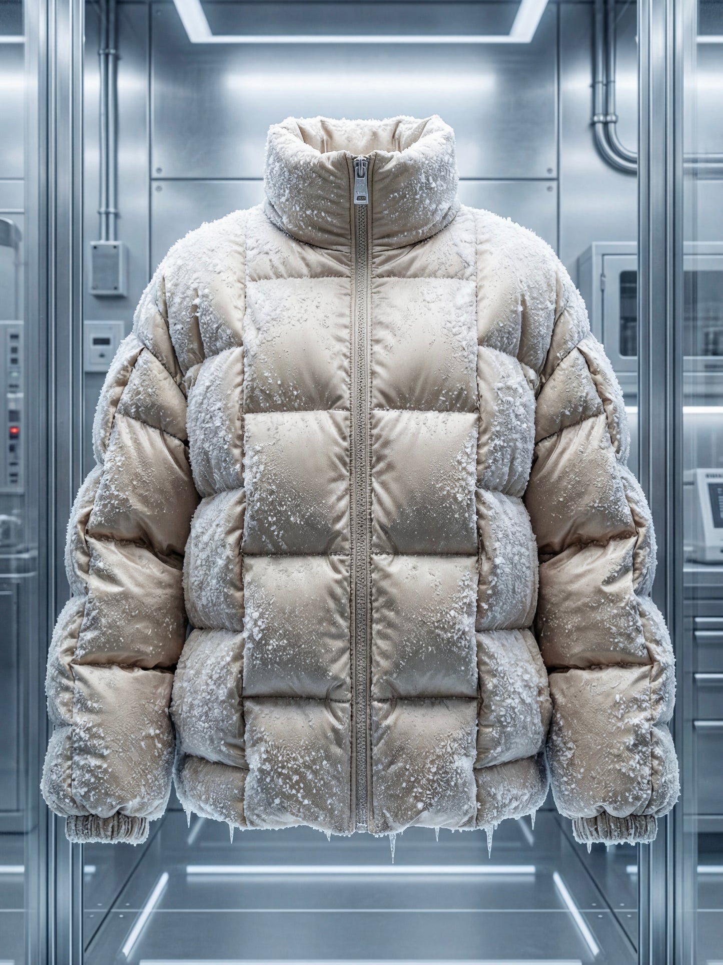 Pixel Power Puff Jacke Champange