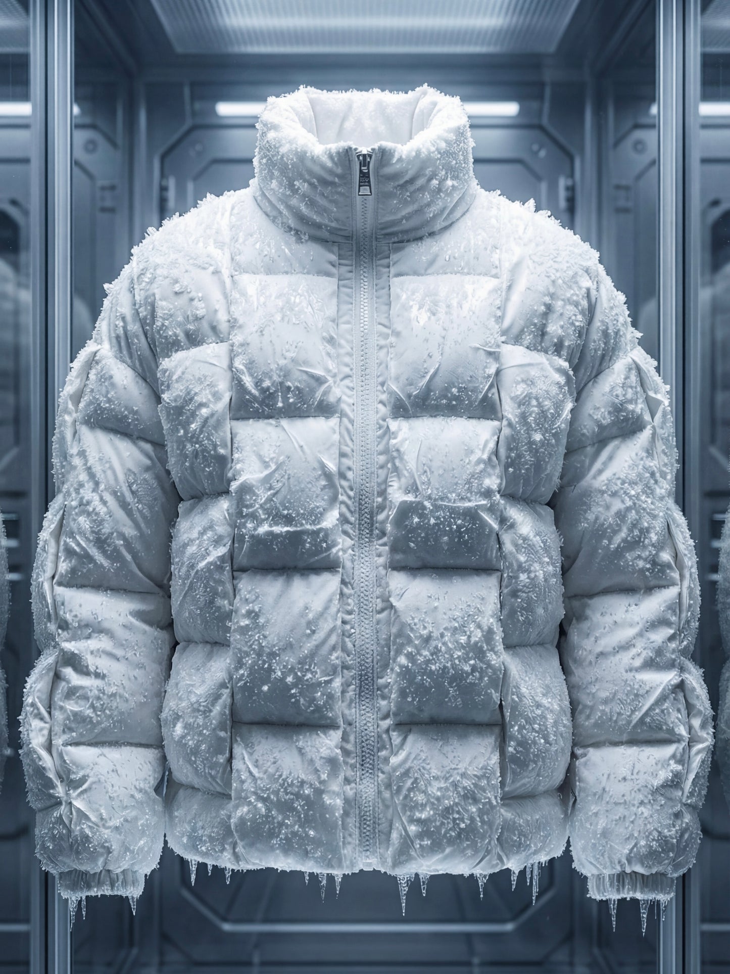 Pixel Power Puff Jacke Weiss