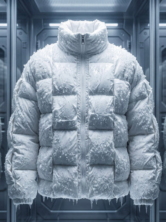 Pixel Power Puff Jacke Weiss