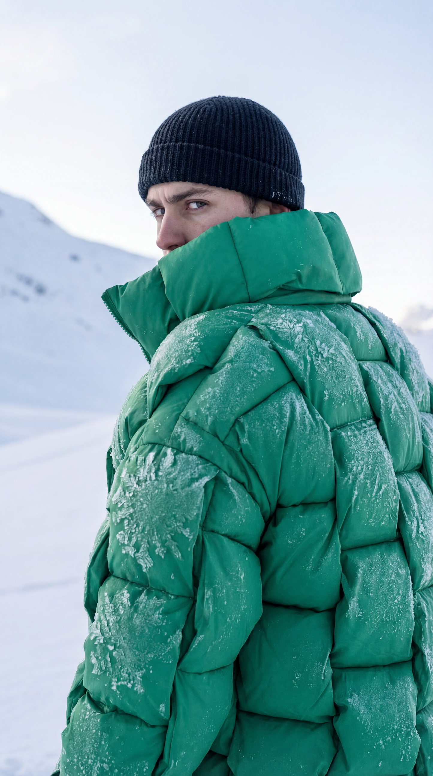 Pixel Power Puff Jacke Grün