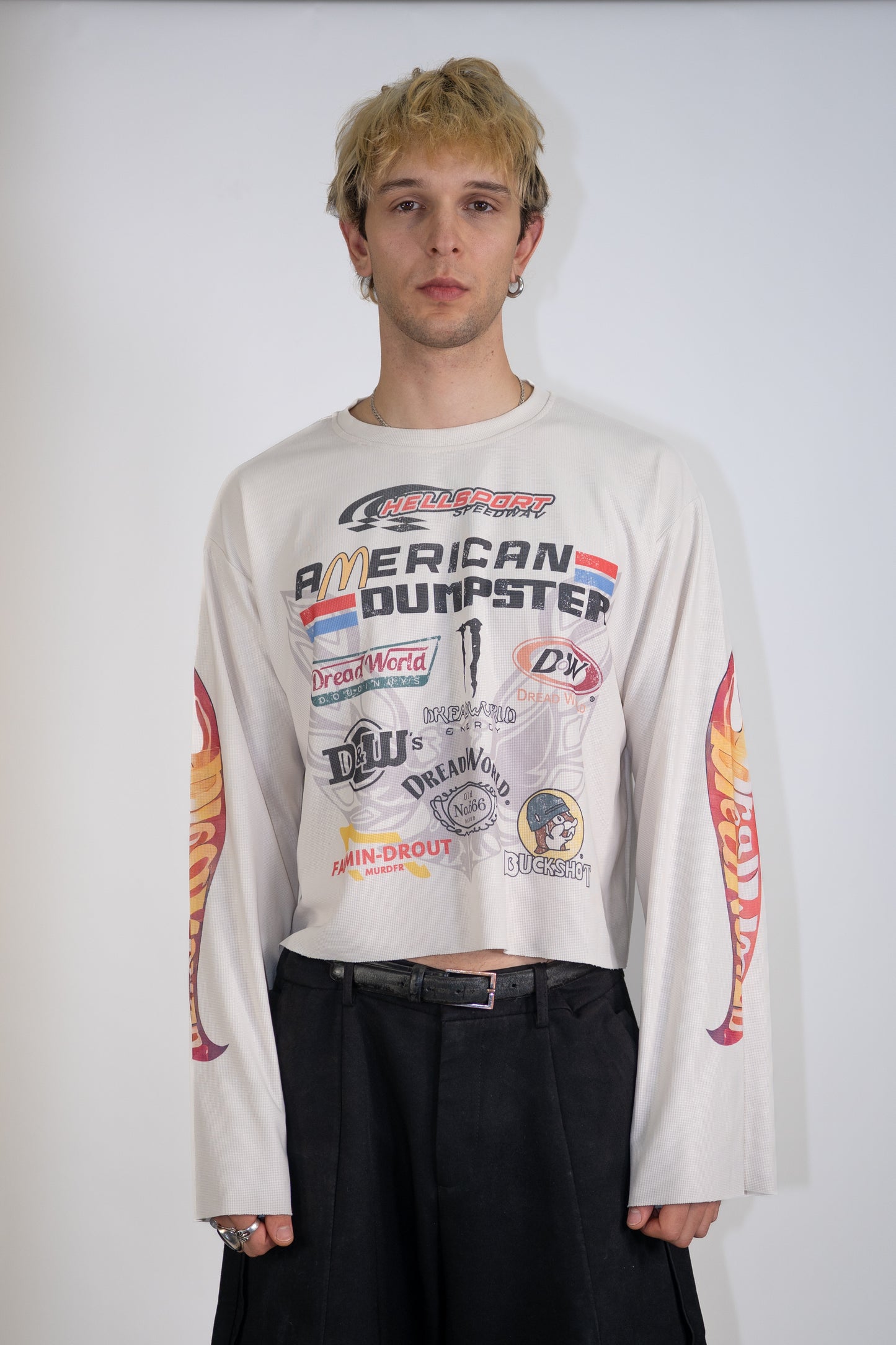 Razor Langarm Oberteil in weiss