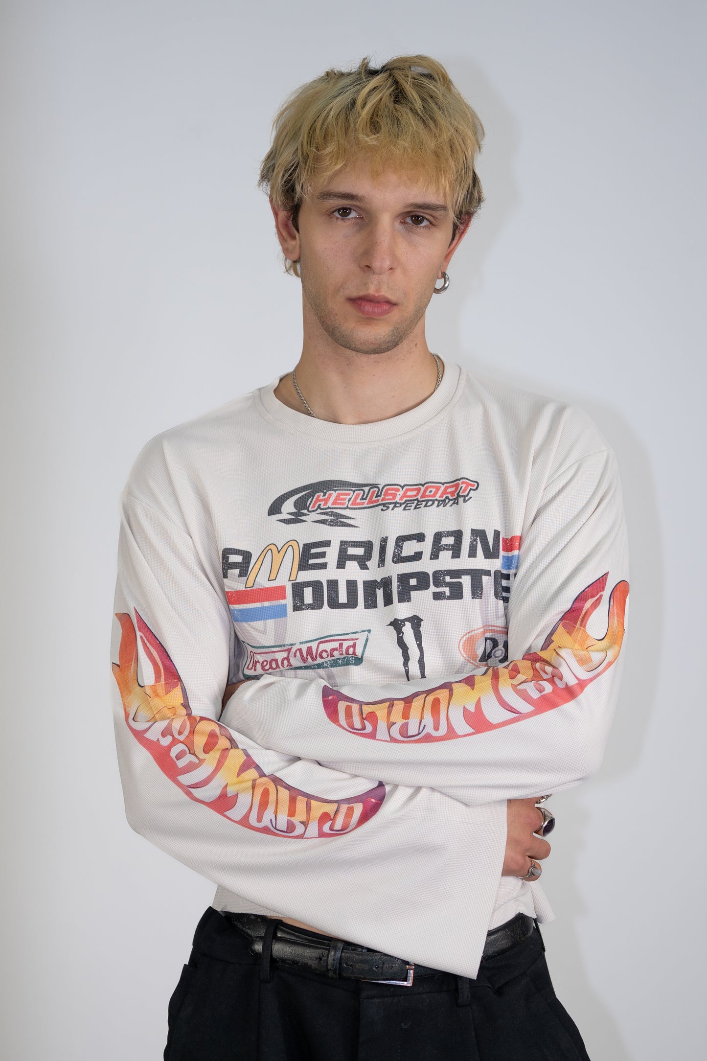 Razor Langarm Oberteil in weiss