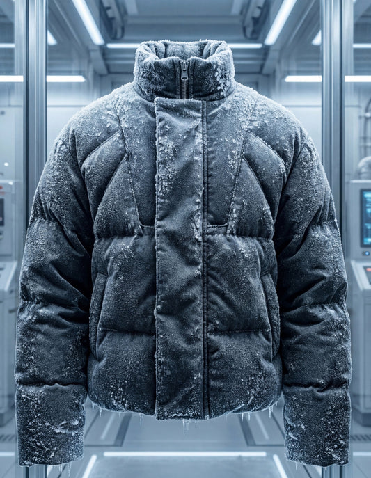 Puffer Jacke mit hohen Kragen