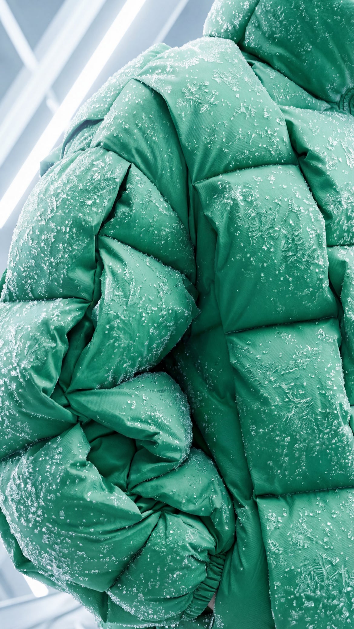 Pixel Power Puff Jacke Grün