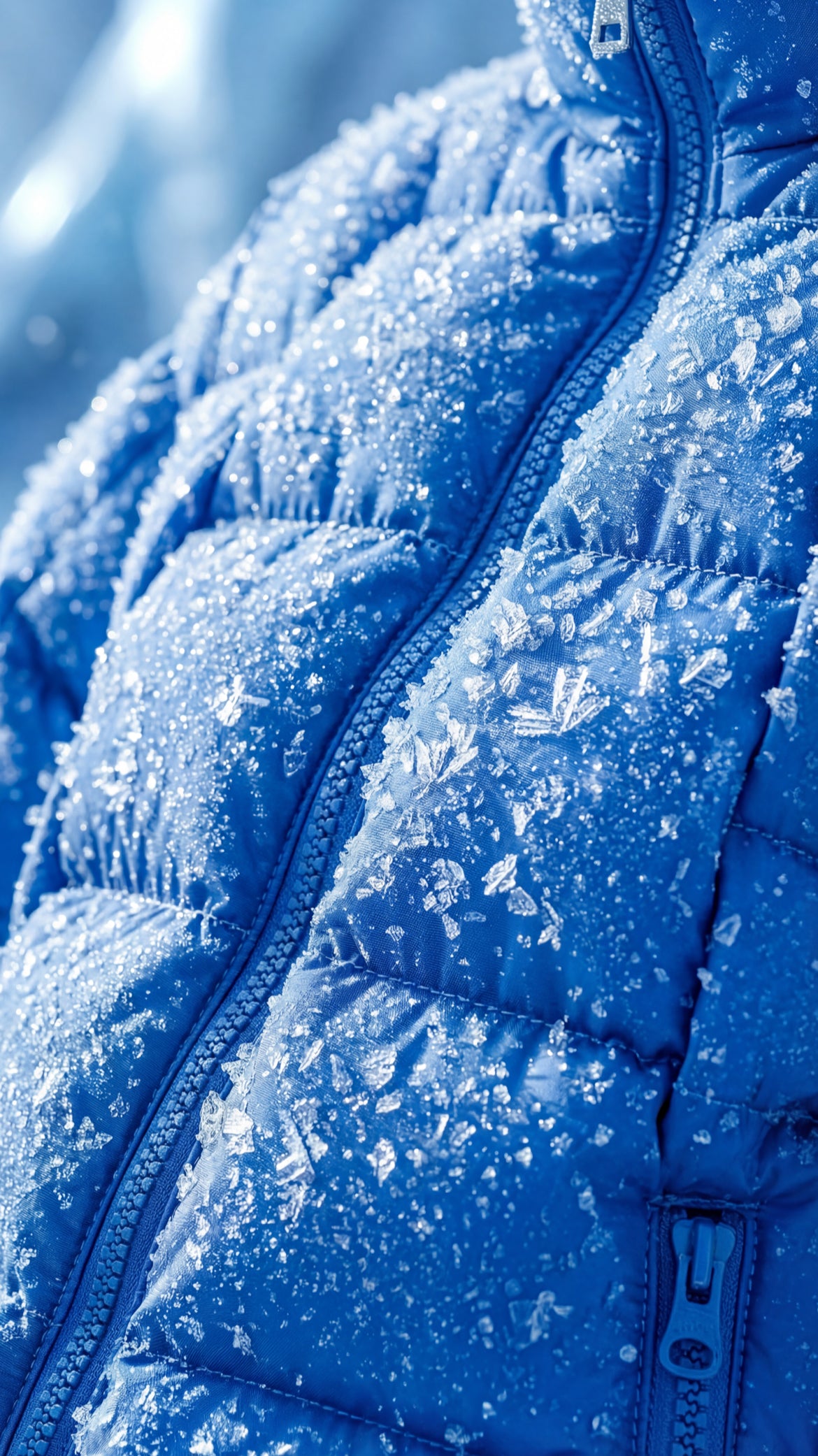 Pixel Power Puff Jacke Blau