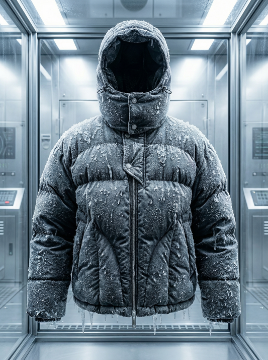 Big Bag Puffer Jacke Schwarz mit Kapuze