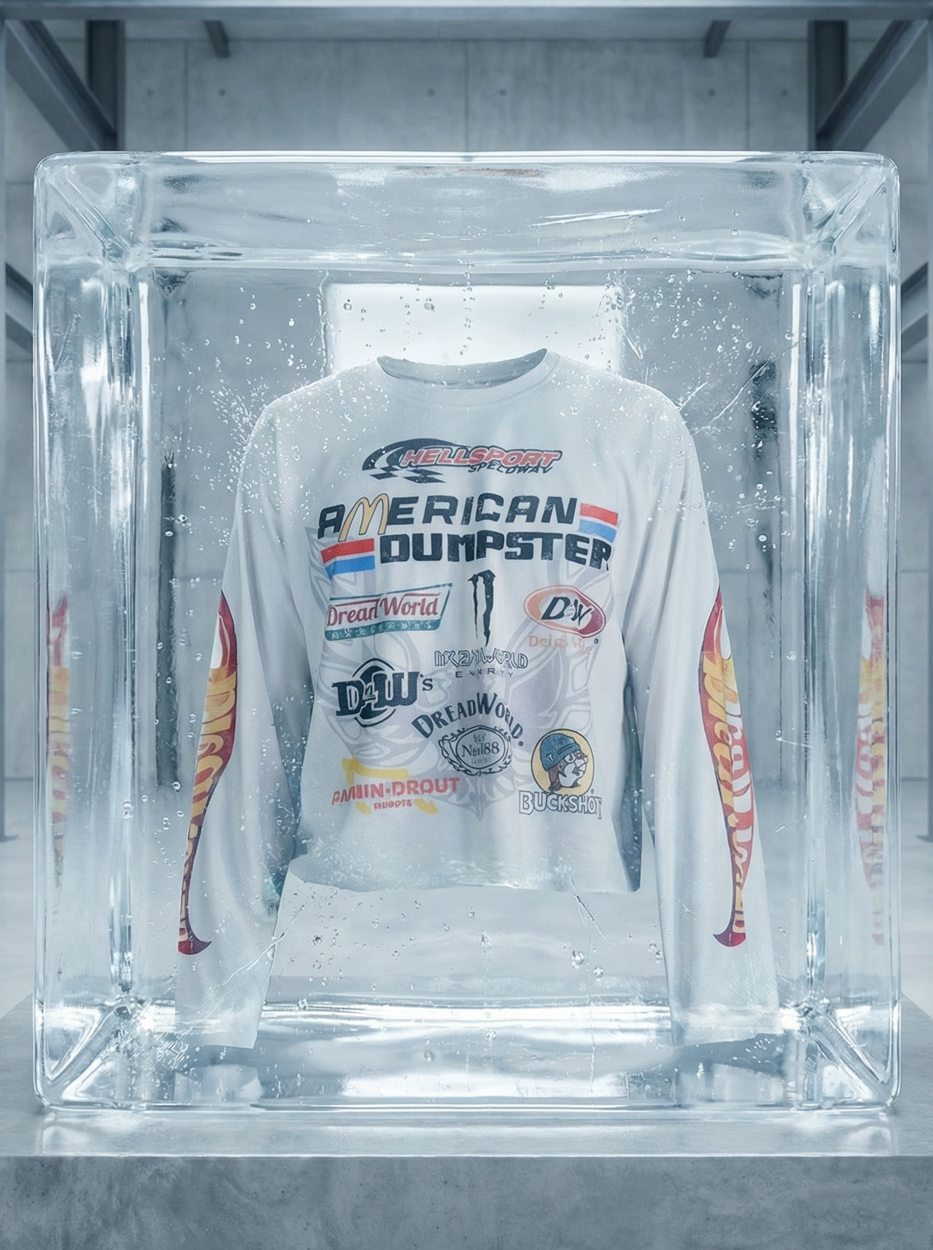 Razor Langarm Oberteil in weiss