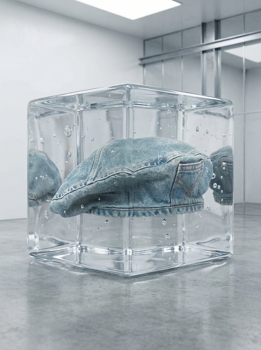 Französische Jeans Mütze