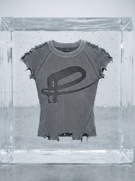 Distress Tee KnitRib ,,P“