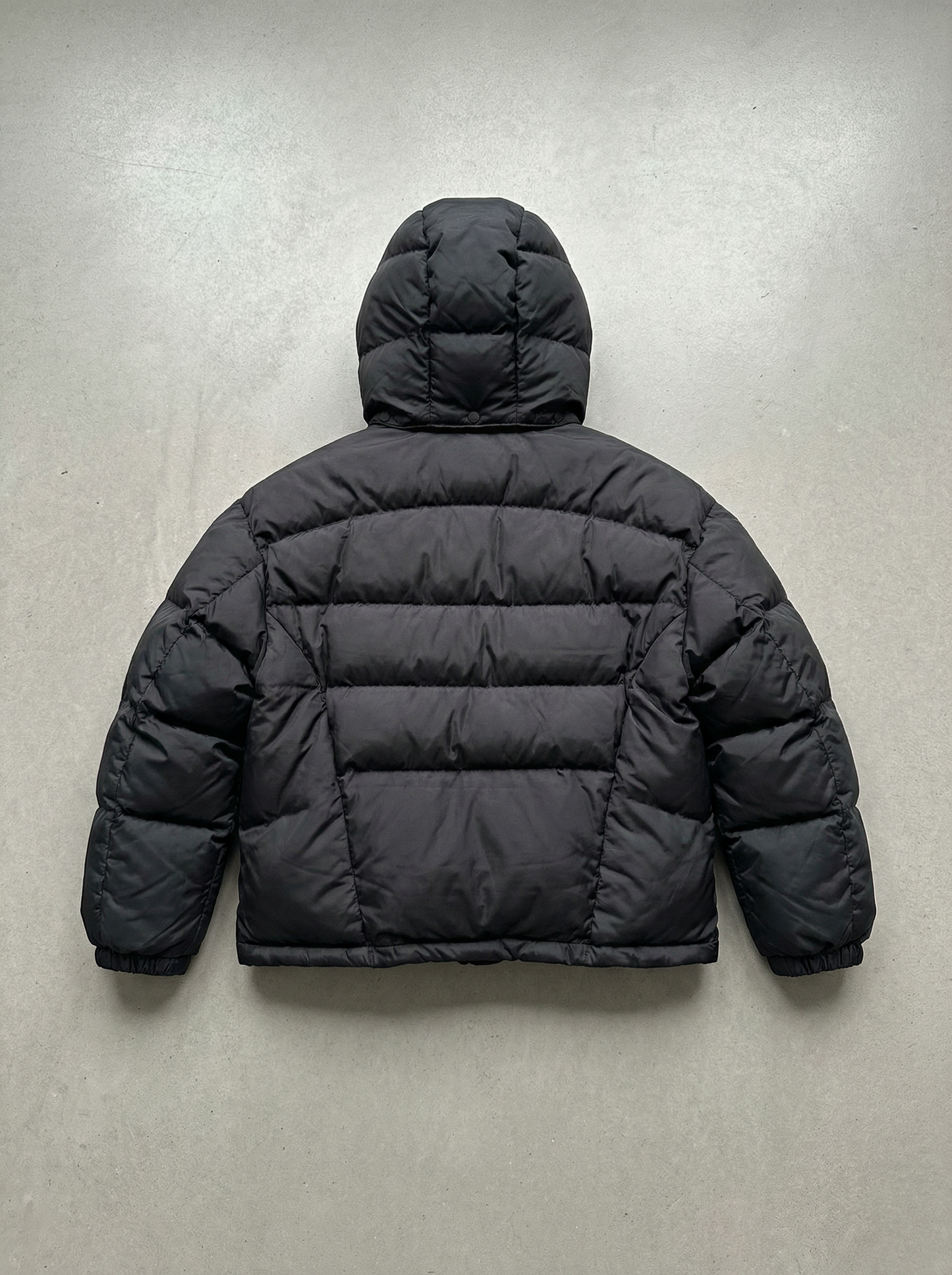 Big Bag Puffer Jacke Schwarz mit Kapuze