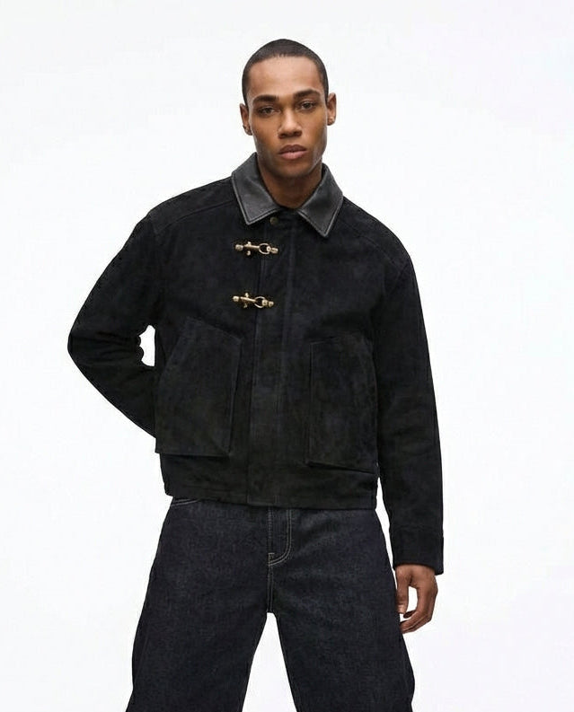 Vegan LeatherX Jacke schwarz