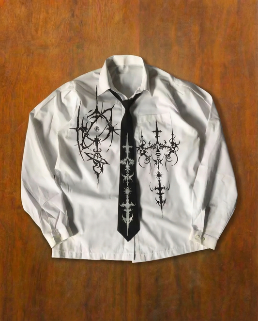 Vamp. Hemd mit Krawatte